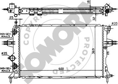 Somora 211742 - Radiateur, refroidissement du moteur cwaw.fr