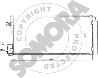 Somora 212660 - Condensateur, climatisation cwaw.fr