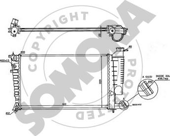 Somora 220640B - Radiateur, refroidissement du moteur cwaw.fr