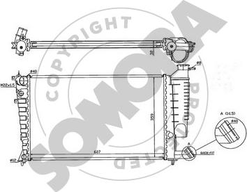 Somora 220640C - Radiateur, refroidissement du moteur cwaw.fr