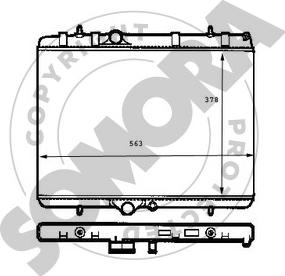 Somora 220640E - Radiateur, refroidissement du moteur cwaw.fr