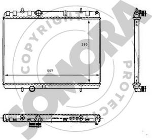 Somora 221340B - Radiateur, refroidissement du moteur cwaw.fr