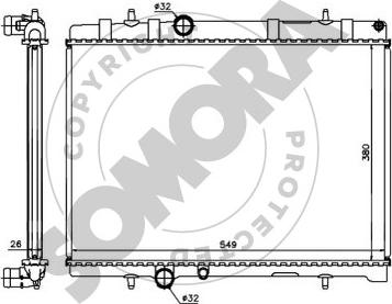 Somora 223440A - Radiateur, refroidissement du moteur cwaw.fr