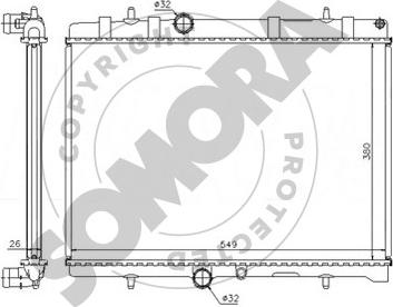 Somora 223440 - Radiateur, refroidissement du moteur cwaw.fr