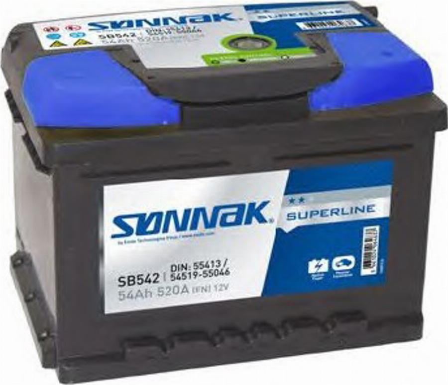 Sonnak SB542 - Batterie de démarrage cwaw.fr