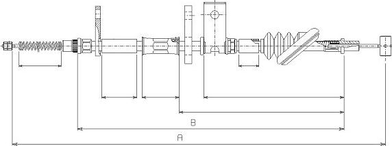 SONOVA CM16550 - Tirette à câble, frein de stationnement cwaw.fr