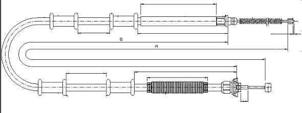 SONOVA CM13010 - Tirette à câble, frein de stationnement cwaw.fr