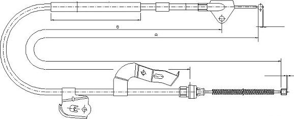 SONOVA CM17100 - Tirette à câble, frein de stationnement cwaw.fr