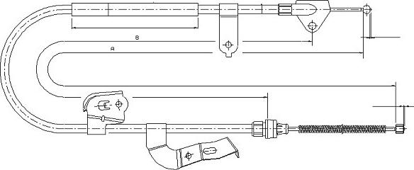 SONOVA CM17110 - Tirette à câble, frein de stationnement cwaw.fr