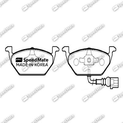 SpeedMate SM-BPE125 - Kit de plaquettes de frein, frein à disque cwaw.fr