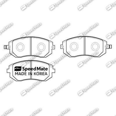 SpeedMate SM-BPJ410 - Kit de plaquettes de frein, frein à disque cwaw.fr