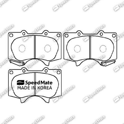 SpeedMate SM-BPJ014 - Kit de plaquettes de frein, frein à disque cwaw.fr