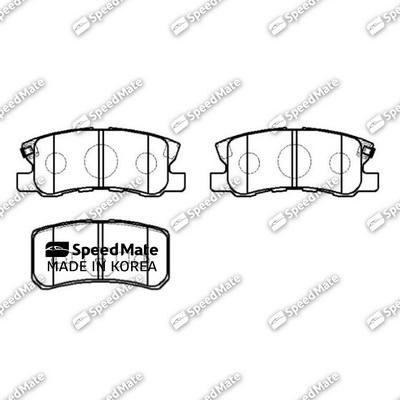 SpeedMate SM-BPJ020 - Kit de plaquettes de frein, frein à disque cwaw.fr