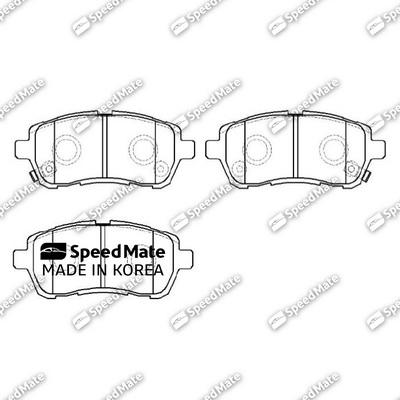 SpeedMate SM-BPJ735 - Kit de plaquettes de frein, frein à disque cwaw.fr