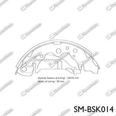 SpeedMate SM-BSK014 - Jeu de mâchoires de frein cwaw.fr