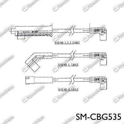 SpeedMate SM-CBG535 - Kit de câbles d'allumage cwaw.fr