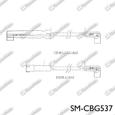 SpeedMate SM-CBG537 - Kit de câbles d'allumage cwaw.fr