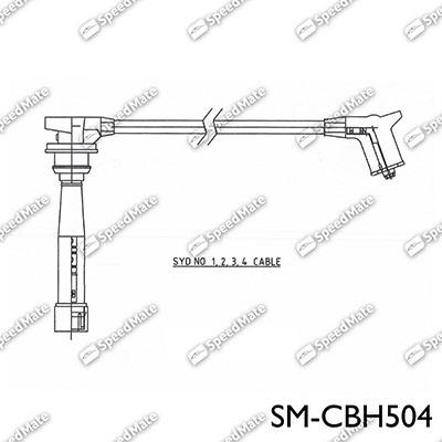 SpeedMate SM-CBH504 - Kit de câbles d'allumage cwaw.fr