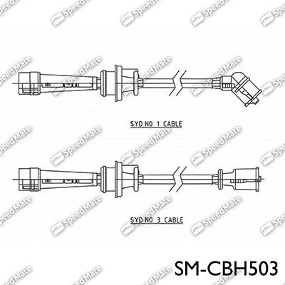 SpeedMate SM-CBH503 - Kit de câbles d'allumage cwaw.fr