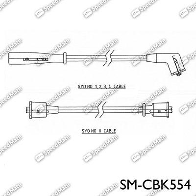 SpeedMate SM-CBK554 - Kit de câbles d'allumage cwaw.fr