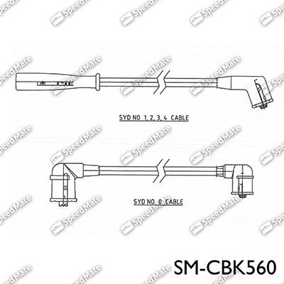 SpeedMate SM-CBK560 - Kit de câbles d'allumage cwaw.fr