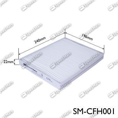 SpeedMate SM-CFH001 - Filtre, air de l'habitacle cwaw.fr