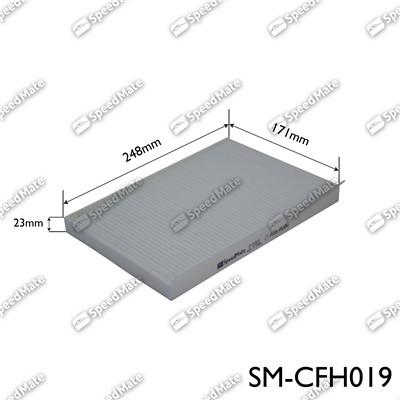 SpeedMate SM-CFH019 - Filtre, air de l'habitacle cwaw.fr