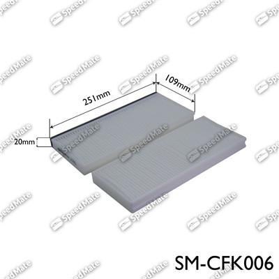 SpeedMate SM-CFK006 - Filtre, air de l'habitacle cwaw.fr