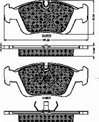 Spidan 30946 - Kit de plaquettes de frein, frein à disque cwaw.fr