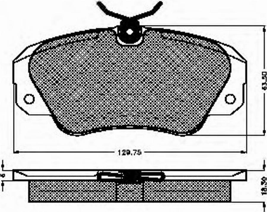 Spidan 30955 - Kit de plaquettes de frein, frein à disque cwaw.fr