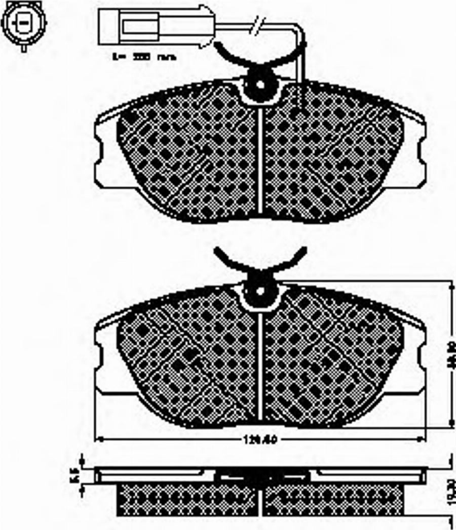 Spidan 30966 - Kit de plaquettes de frein, frein à disque cwaw.fr