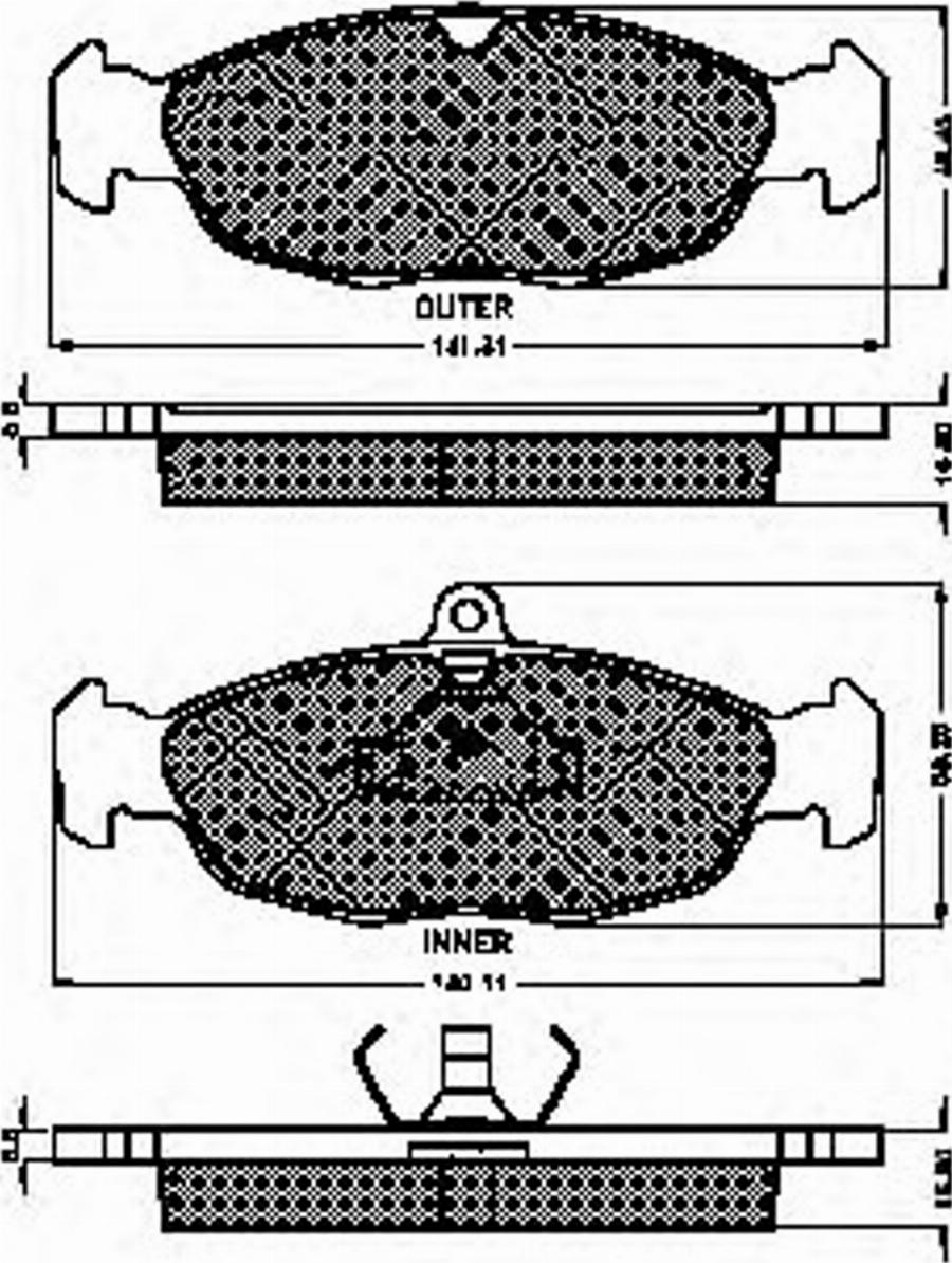 Spidan 30960 - Kit de plaquettes de frein, frein à disque cwaw.fr