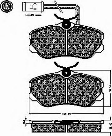 Spidan 30967 - Kit de plaquettes de frein, frein à disque cwaw.fr