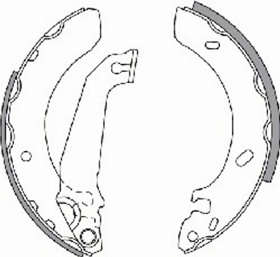 Spidan 30548 - Jeu de mâchoires de frein cwaw.fr