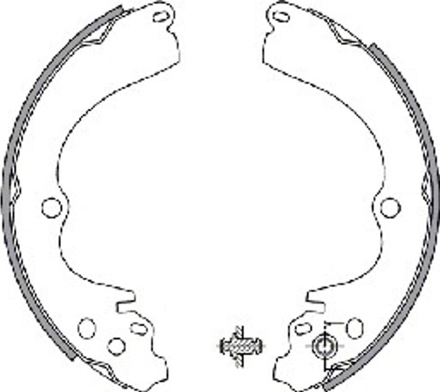 Spidan 30542 - Jeu de mâchoires de frein cwaw.fr