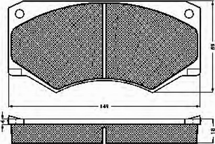 Spidan 30095 - Kit de plaquettes de frein, frein à disque cwaw.fr