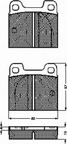 Spidan 30052 - Kit de plaquettes de frein, frein à disque cwaw.fr