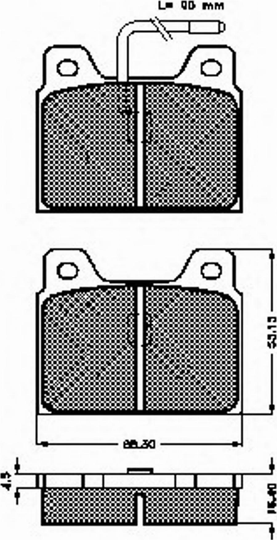 Spidan 30036 - Kit de plaquettes de frein, frein à disque cwaw.fr