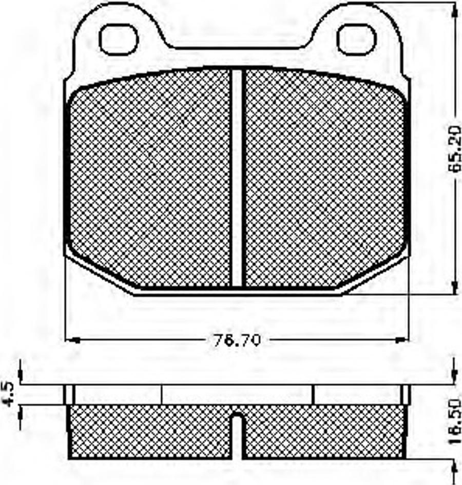 Spidan 30074 - Kit de plaquettes de frein, frein à disque cwaw.fr