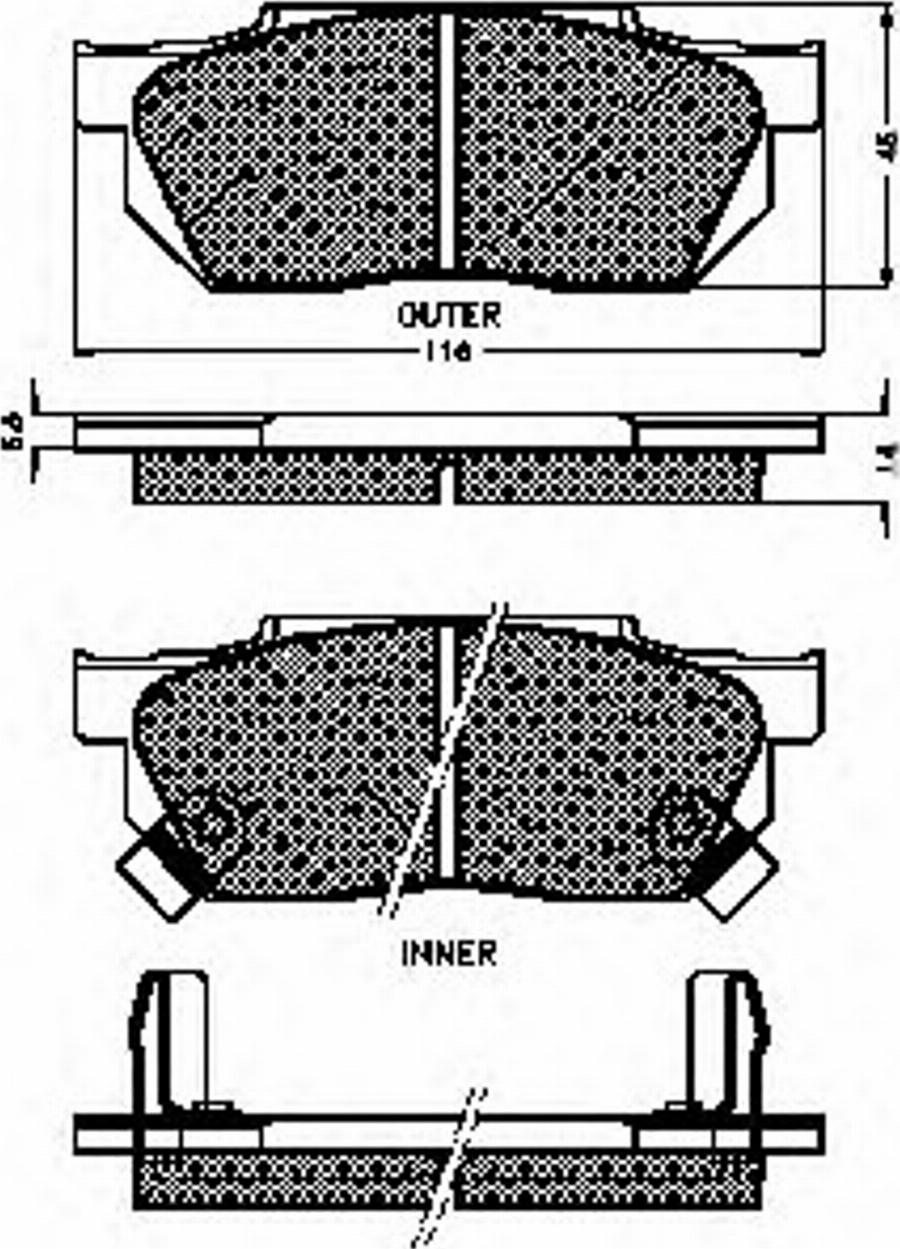 Spidan 30194 - Kit de plaquettes de frein, frein à disque cwaw.fr