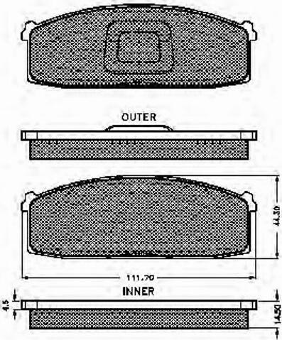 Spidan 30191 - Kit de plaquettes de frein, frein à disque cwaw.fr