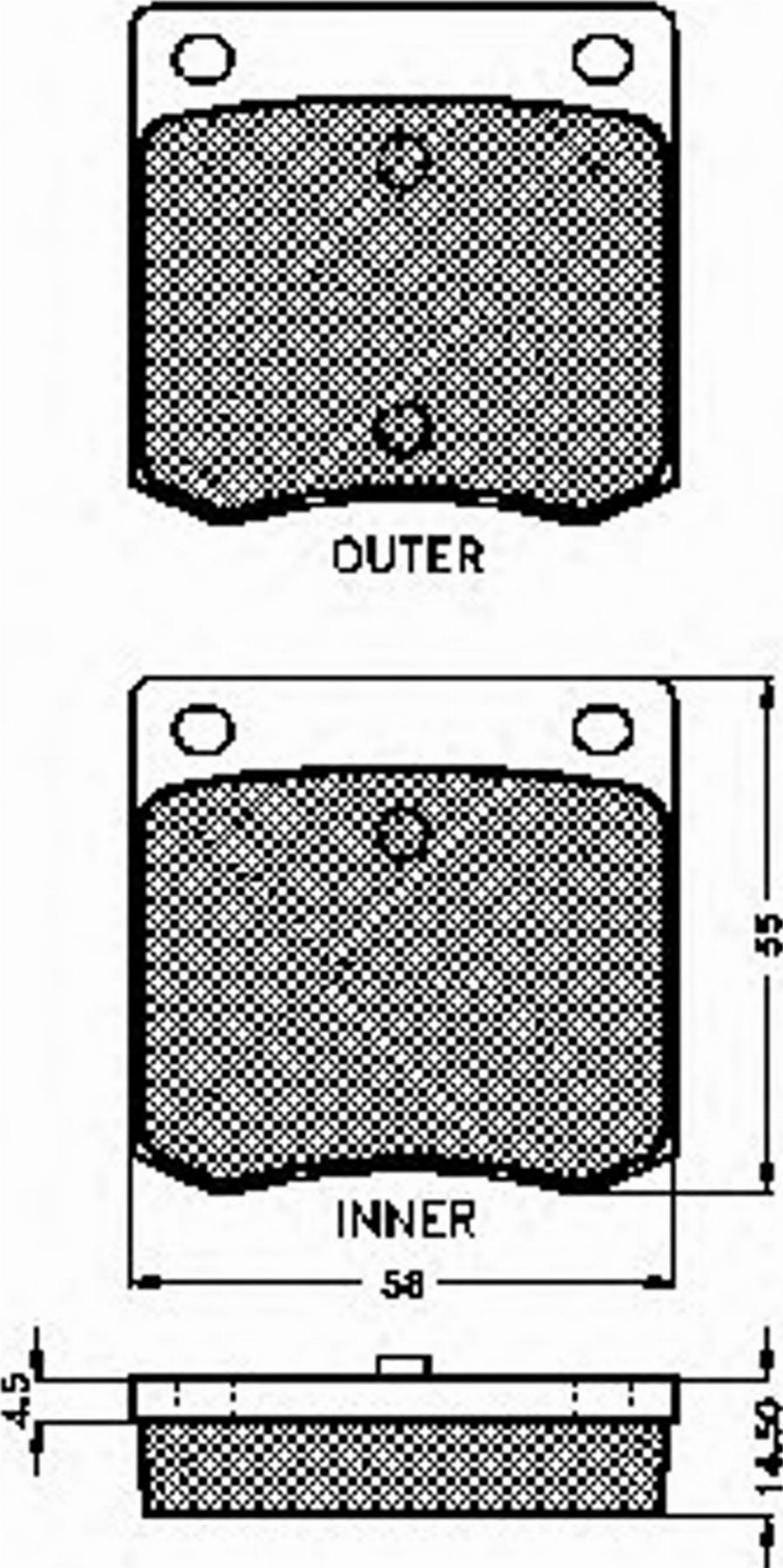 Spidan 30144 - Kit de plaquettes de frein, frein à disque cwaw.fr