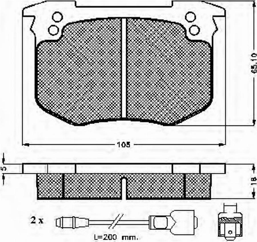 Spidan 30140 - Kit de plaquettes de frein, frein à disque cwaw.fr