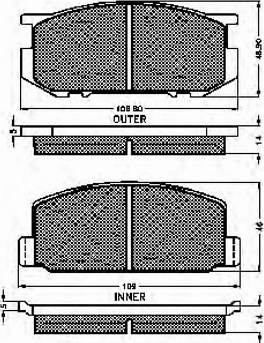 Spidan 30142 - Kit de plaquettes de frein, frein à disque cwaw.fr