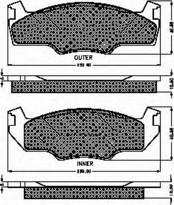 Spidan 30156 - Kit de plaquettes de frein, frein à disque cwaw.fr