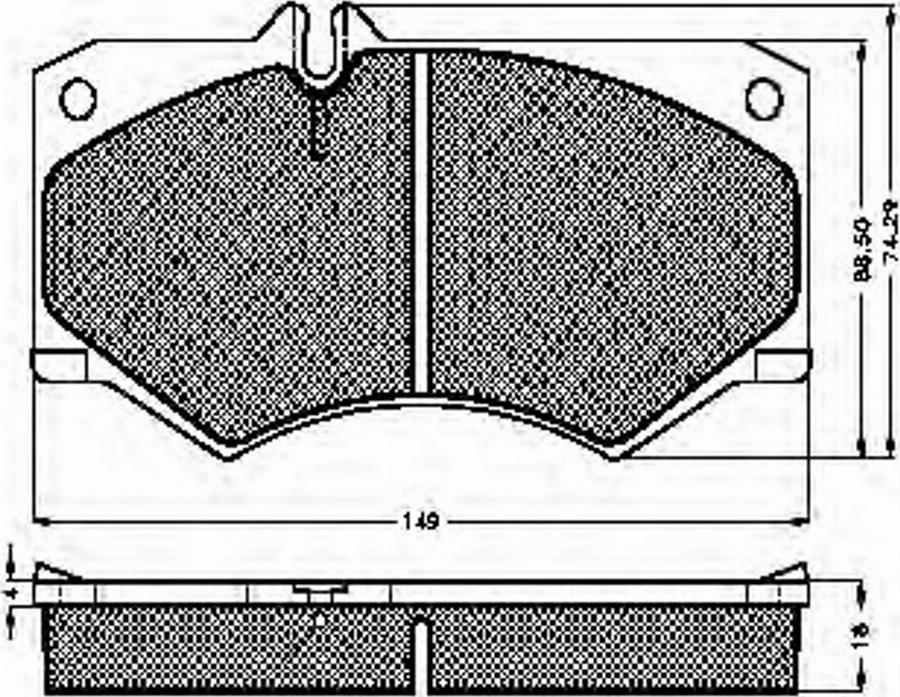 Spidan 30153 - Kit de plaquettes de frein, frein à disque cwaw.fr