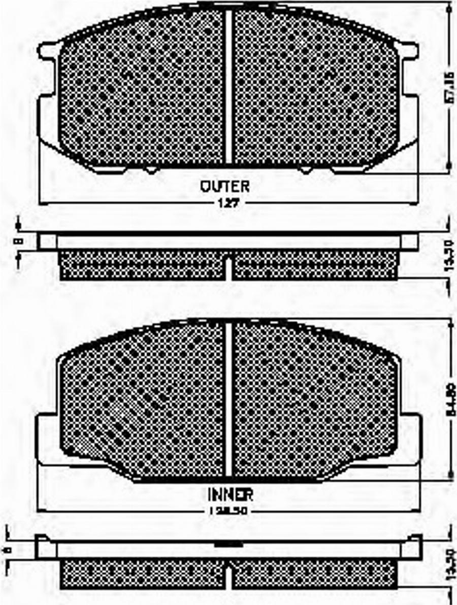 Spidan 30169 - Kit de plaquettes de frein, frein à disque cwaw.fr