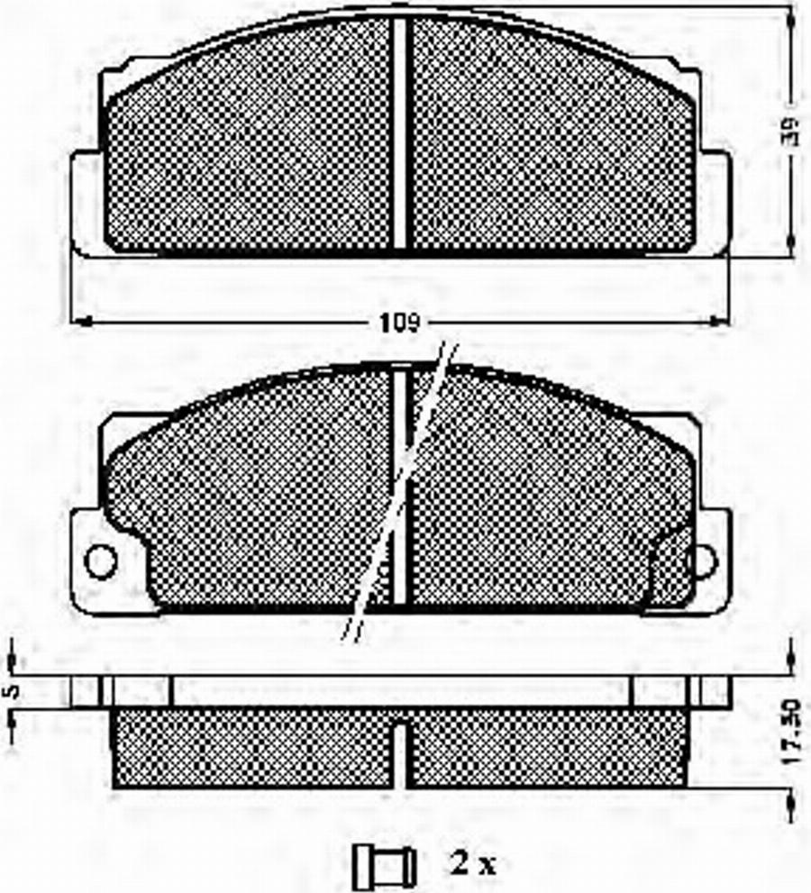 Spidan 30168 - Kit de plaquettes de frein, frein à disque cwaw.fr