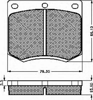 Spidan 30103 - Kit de plaquettes de frein, frein à disque cwaw.fr