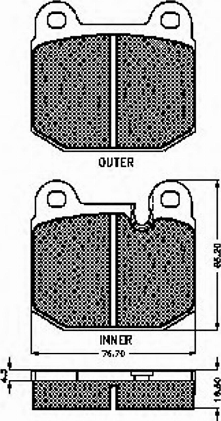 Spidan 30116 - Kit de plaquettes de frein, frein à disque cwaw.fr